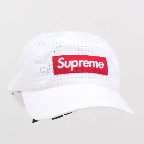 Perforated Camp Cap in White