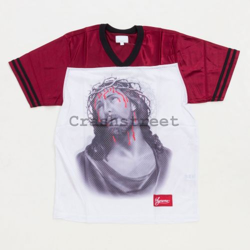 Jesus Football Top Jersey in Red