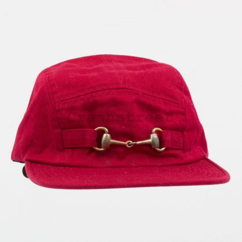 Horsebit Camp Cap in Red