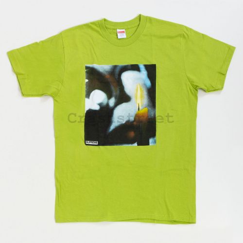Candle Tee in Lime