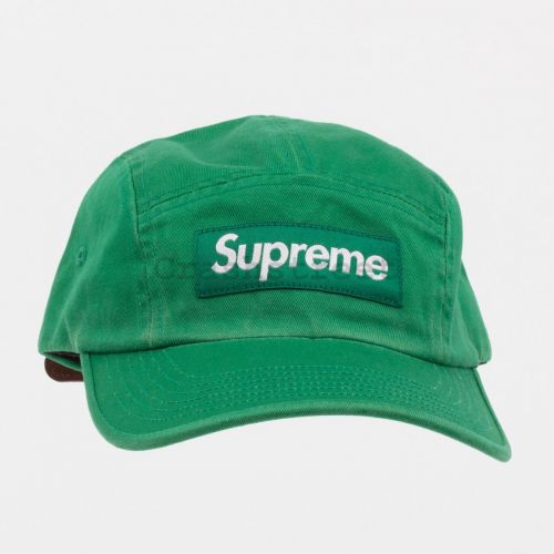 Washed Chino Twill Camp Cap FW22 in Green