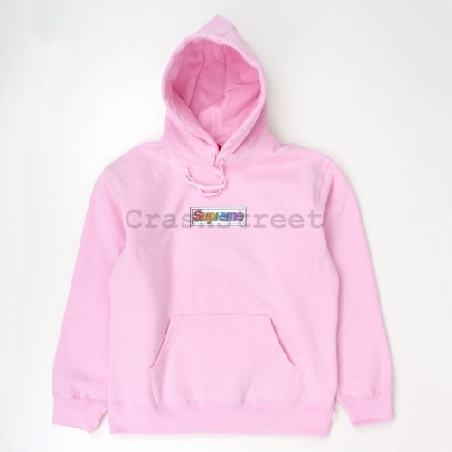 Bling Box Logo Hooded Sweatshirt in Pink