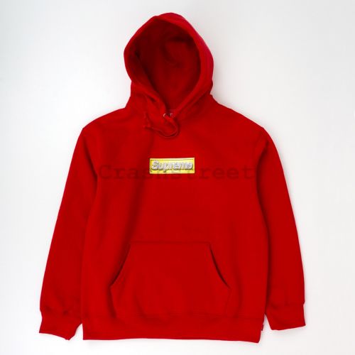 Bling Box Logo Hooded Sweatshirt in Red
