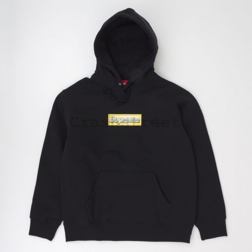 Bling Box Logo Hooded Sweatshirt in Black