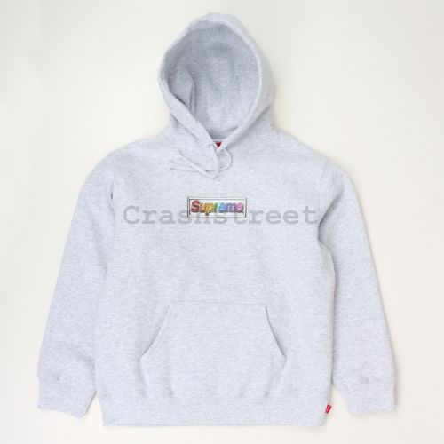 Bling Box Logo Hooded Sweatshirt in Grey